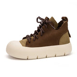 Retro Suede Sneakers for Women - Flat Casual Shoes | 25dzya22-105