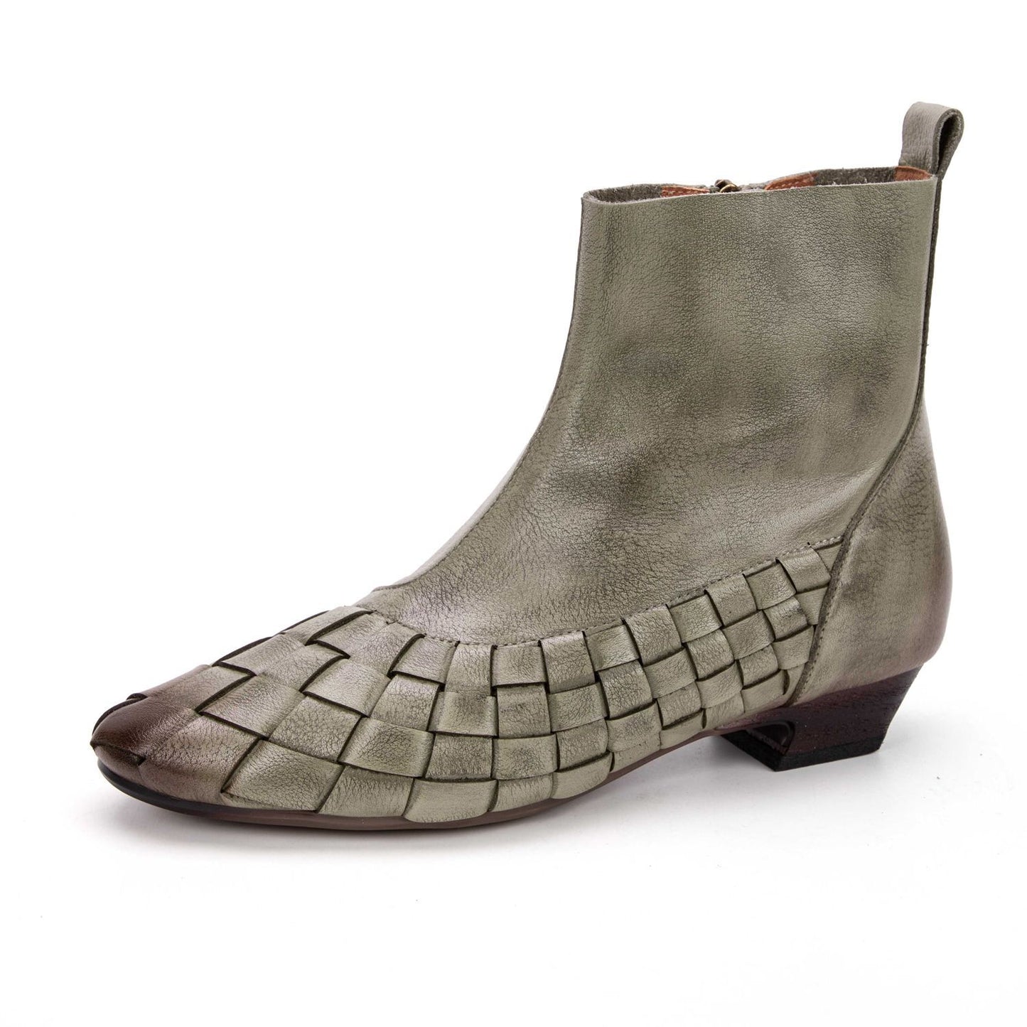 Versatile Genuine Leather Ankle Boots for Women | 25dtsa06-103