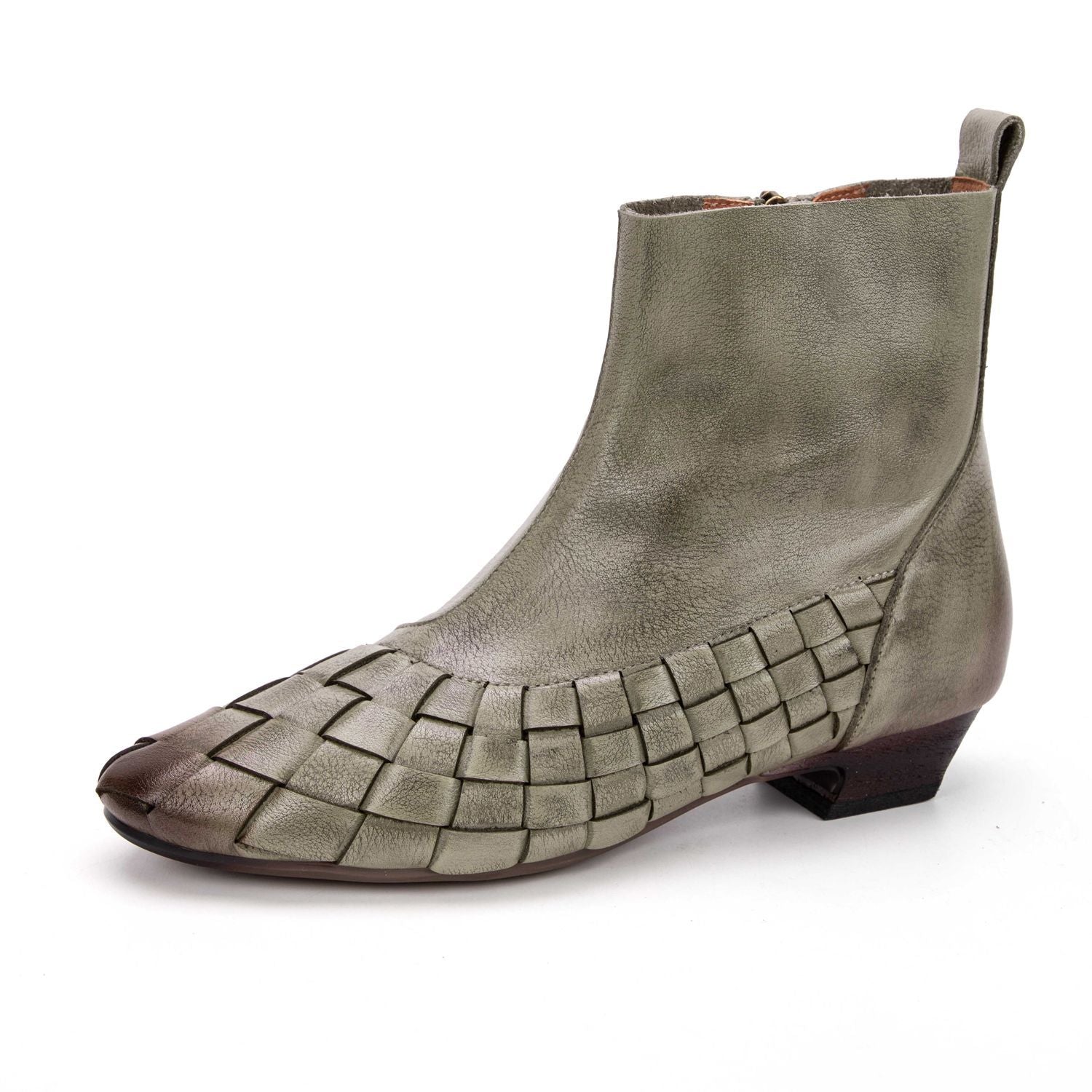 Versatile Genuine Leather Ankle Boots for Women | 25dtsa06-103
