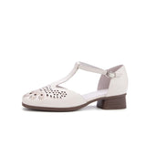 Chunky Genuine Leather Ankle Boots for Women | 25c202-1