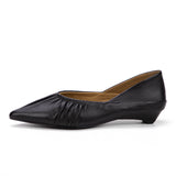 Classic Genuine Leather Slip-On Shoes for Women | 25xy8135